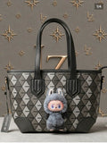 Mini Black Labubu Tote Bag
