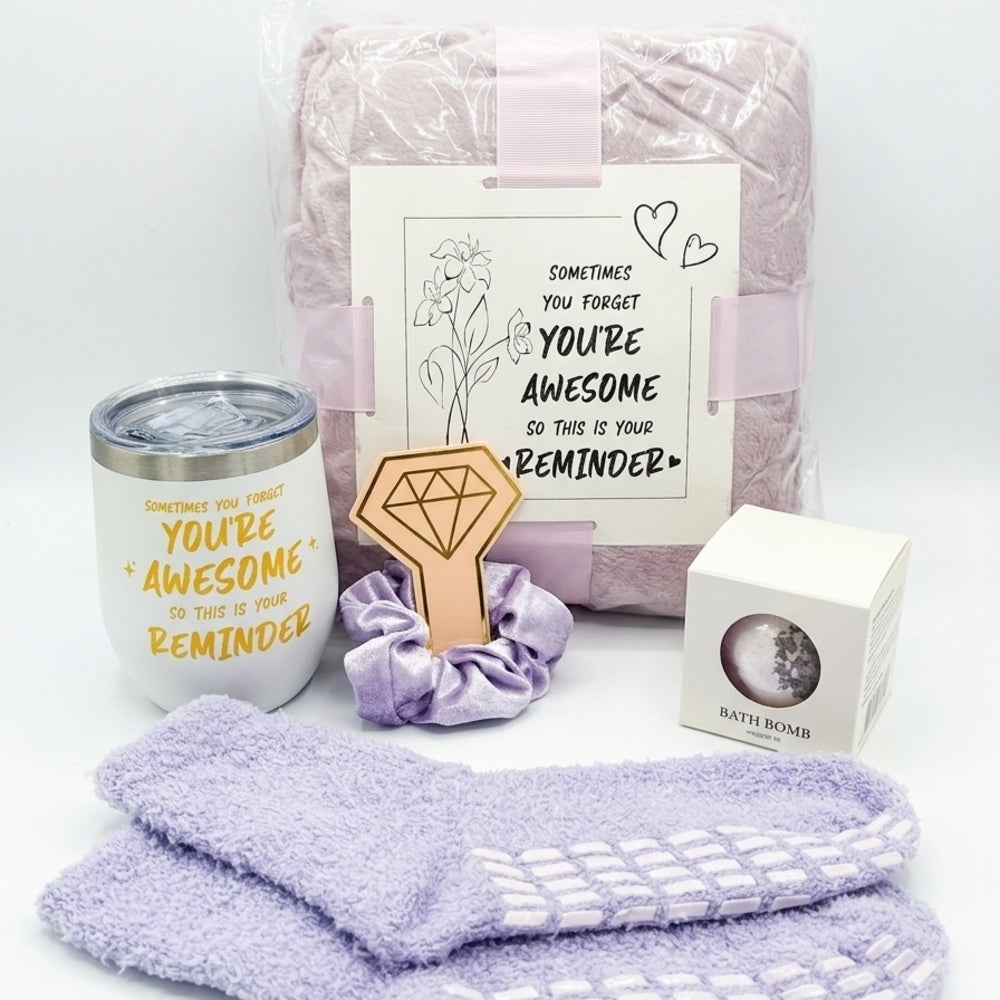 Lavender Self-Care Gift Set - Purple Spa Essentials