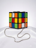 Colorblock Cube Crossbody Bag - Multicolor