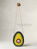 The Avocado Clutch Women's Crossbody Bag - Black Green Yellow