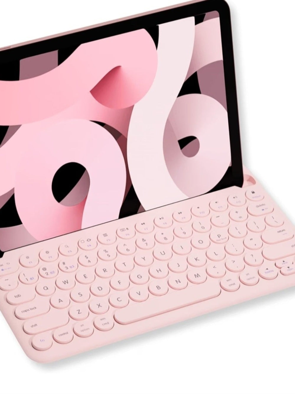 Pink Tablet Keyboard - Compatible Wireless Bluetooth Keyboard