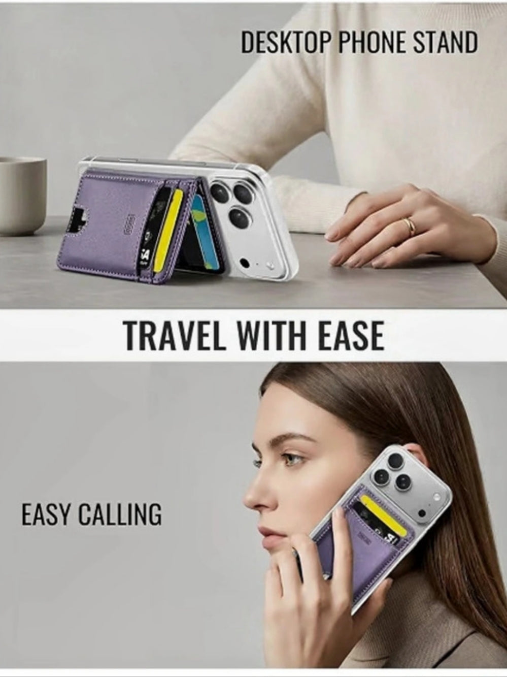 Travelock Magnetic Phone Wallet Purple MagSafe Case