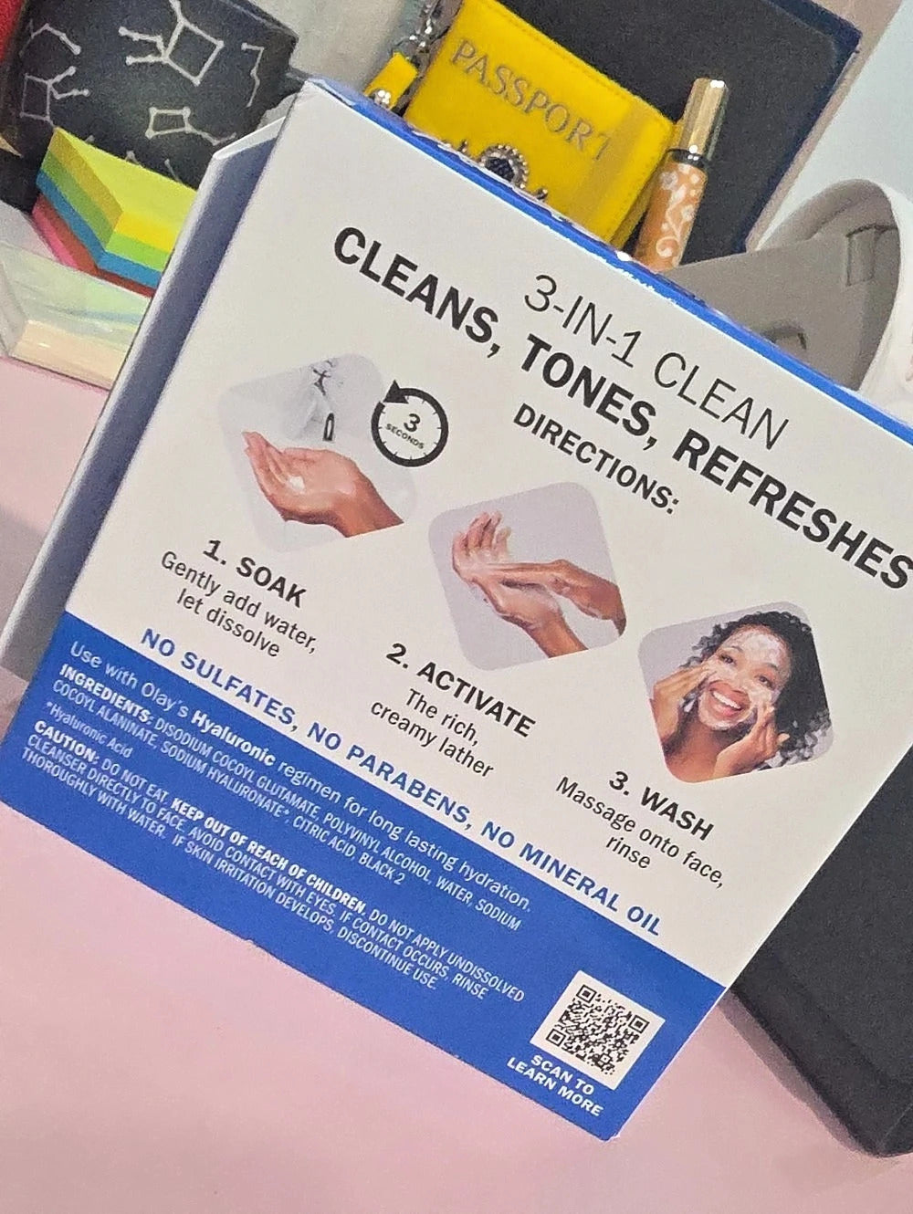 Olay Cleansing Melts Water-Activated Daily Facial Cleanser Hyaluronic Acid